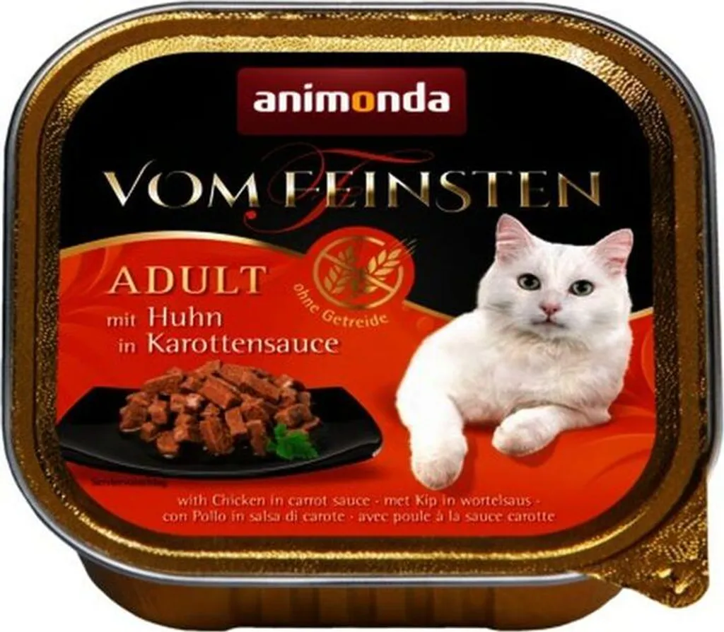 Animonda Vom Feinsten Gatti Pollo e Carote 100g x 32 Senza Cereali