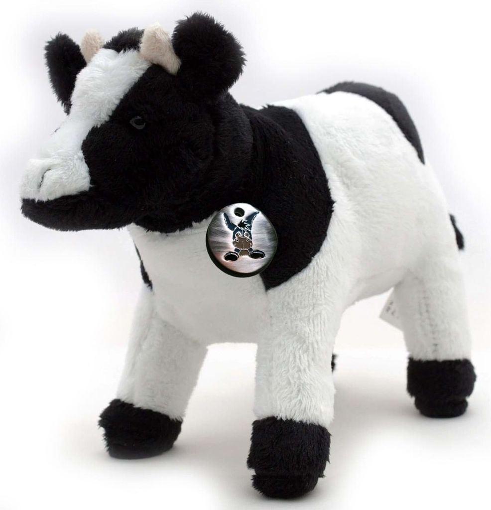 Kuh Kuscheltier schwarz-weiß Plüschtier Holstein-Rind Fleckvieh ROSI