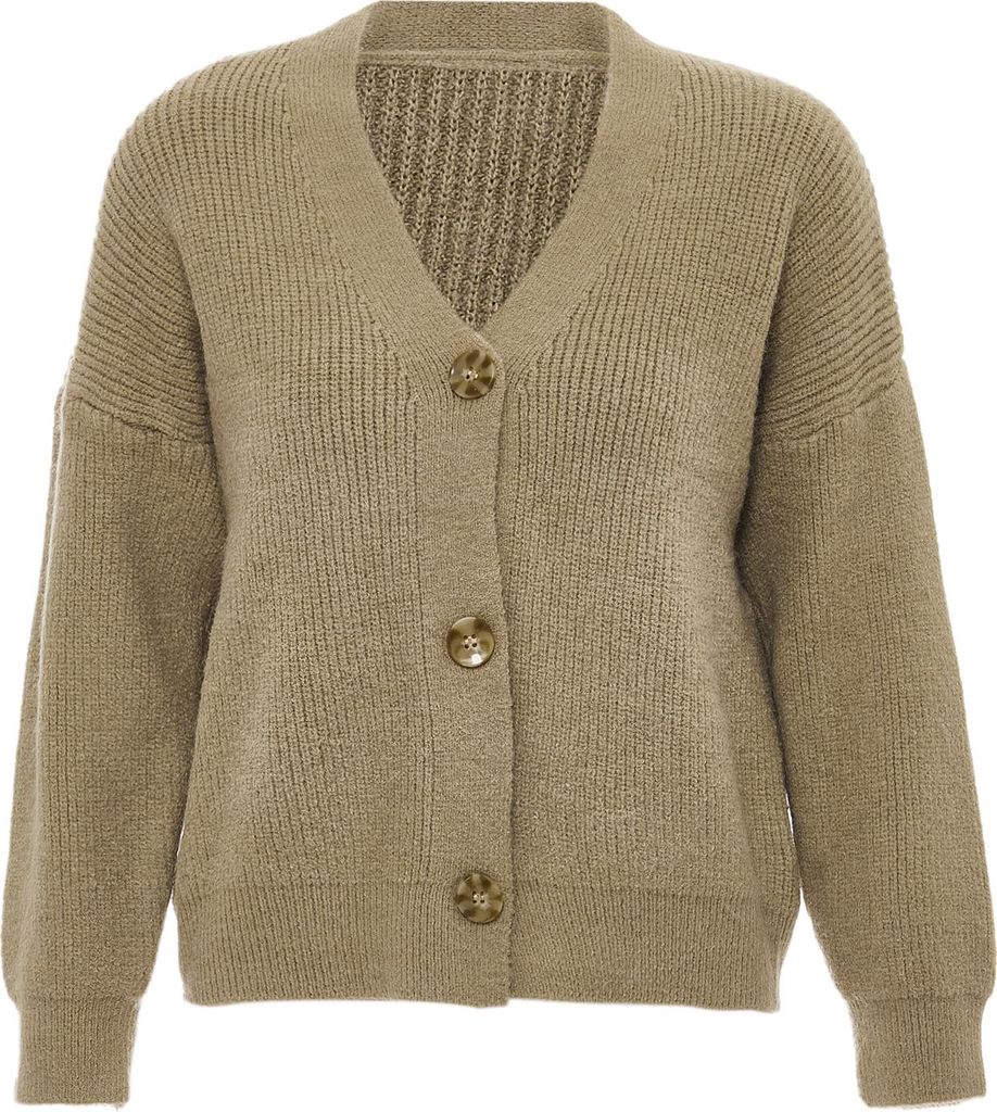 RISA damen strickjacke - taupe, M