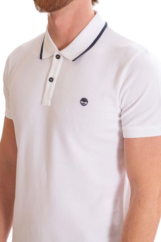 TIMBERLAND - Schlankes Herren-Poloshirt mit gesticktem Logo - Größe XL
