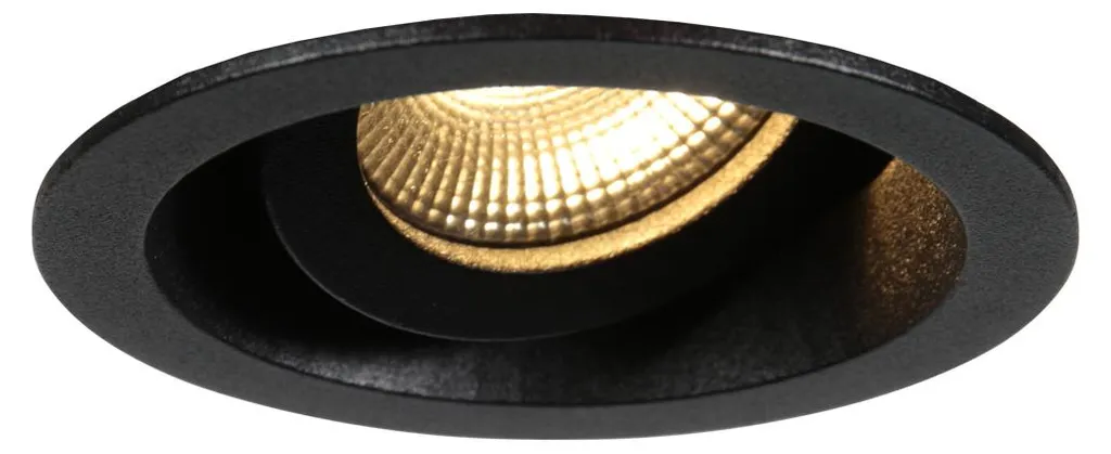 Plafonnier Spot LED Design Noir Métal Pelite Steinhauer Ø 82cm