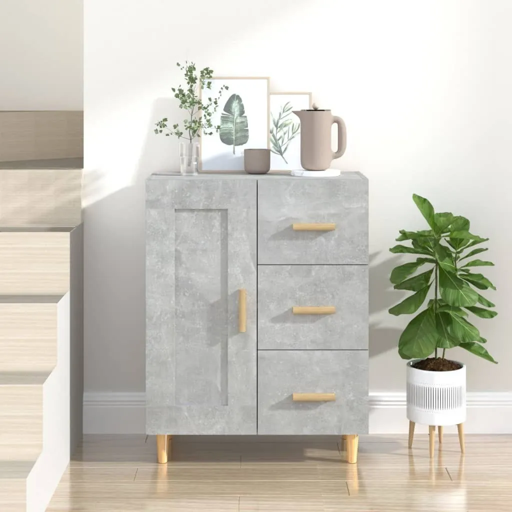 Credenza Cloris 2025 Grigio Cemento: Vetrina Design 69x34x90 cm