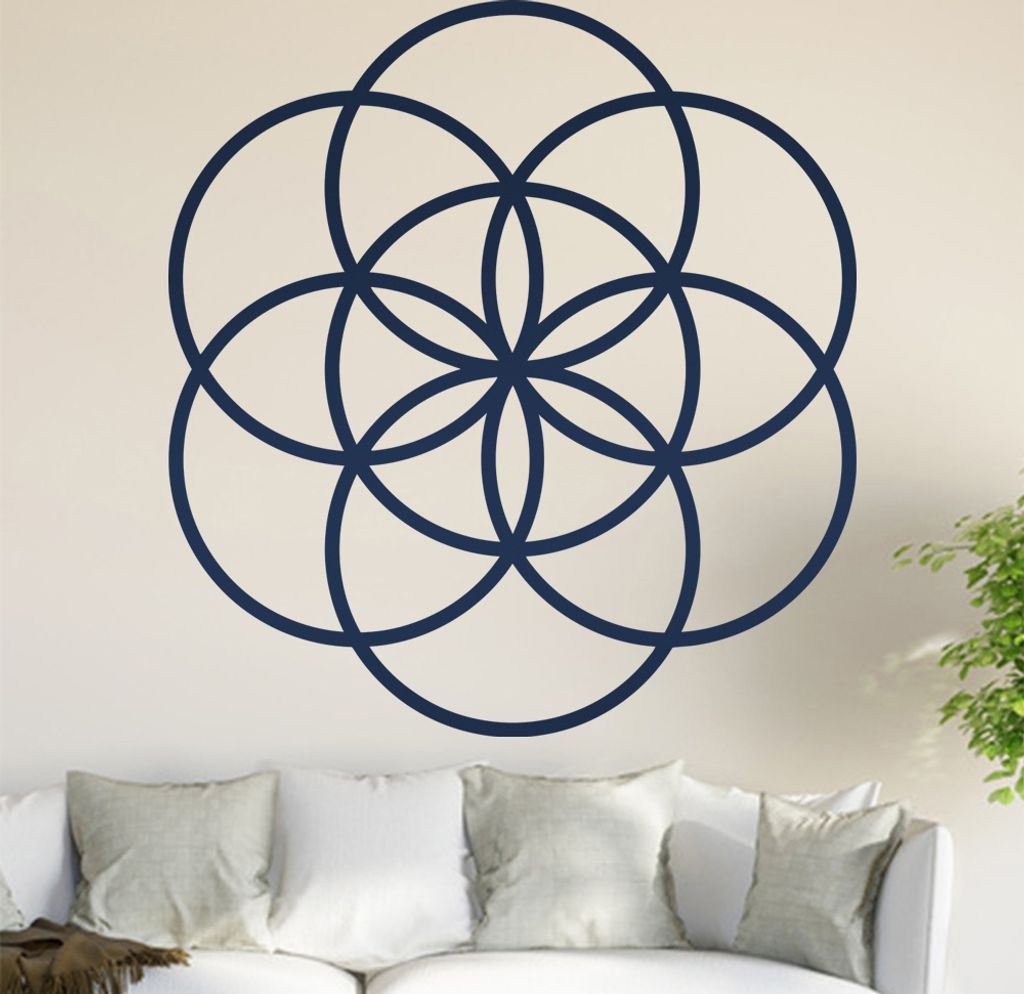 Samen des Lebens Wandtattoo in 6 Größen - Wandaufkleber Wall Sticker - Dekoration, Küche, Wohnzimmer, Schlafzimmer, Badezimmer