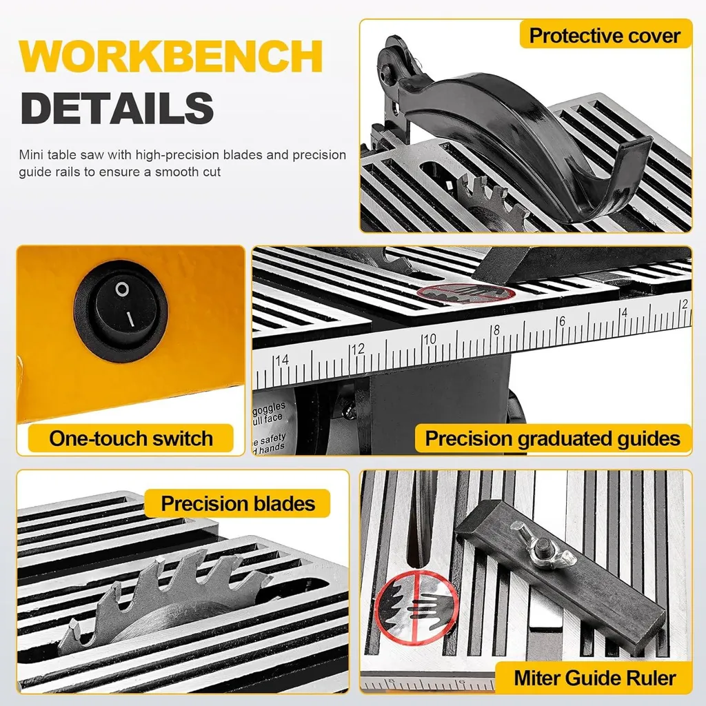 Scie de table compacte avec coupe efficace et moteur haute performance - 5