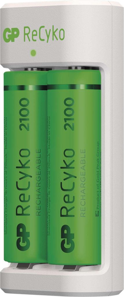 Ladegert GP BATTERIES E211 + 2 * 2100mAh AA, Fr 2 Stck, NiMH