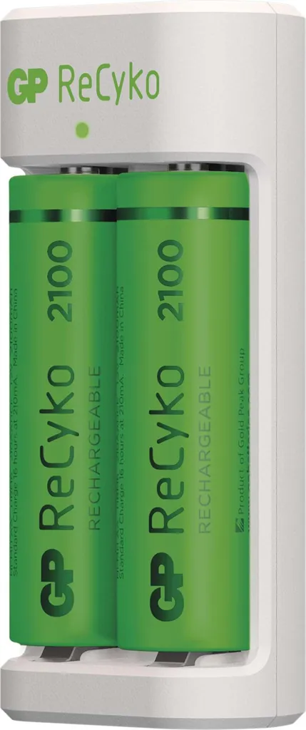 Caricabatterie GP E211 USB + 2 Batterie AA 2100mAh ReCyko | Shop Online