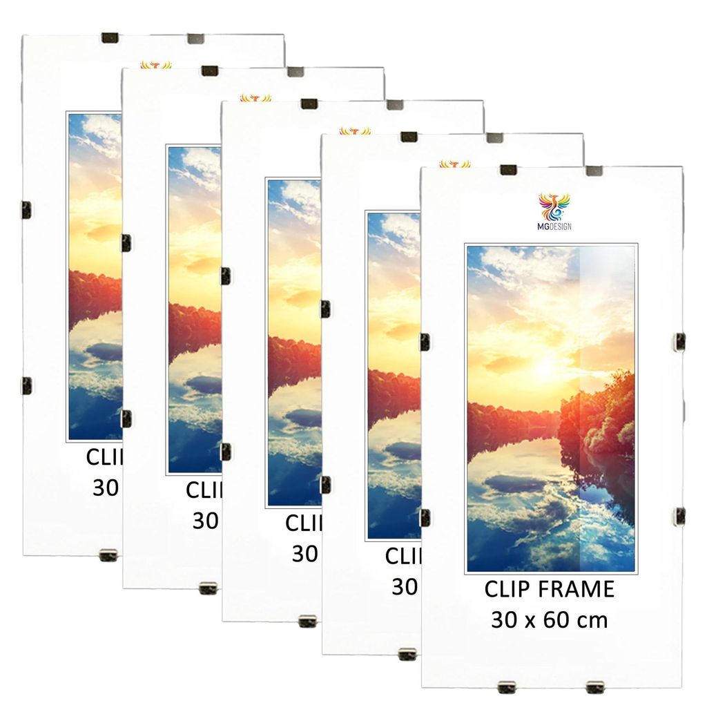 MG Design Cliprahmen Set 3 Stück 30x60 cm - rahmenlos mit Produktbild 