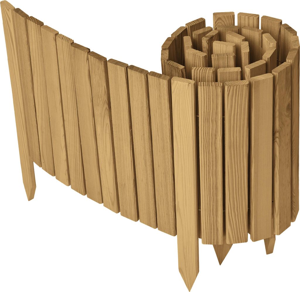 Garronda Beeteinfassung Holz Rollzaun Gartenzaun Produktbild 