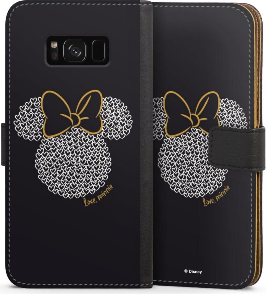 DeinDesign Klapphülle für Samsung Galaxy S8 Plus Handytasche Lederhülle Tasche Disney Minnie Mouse Muster