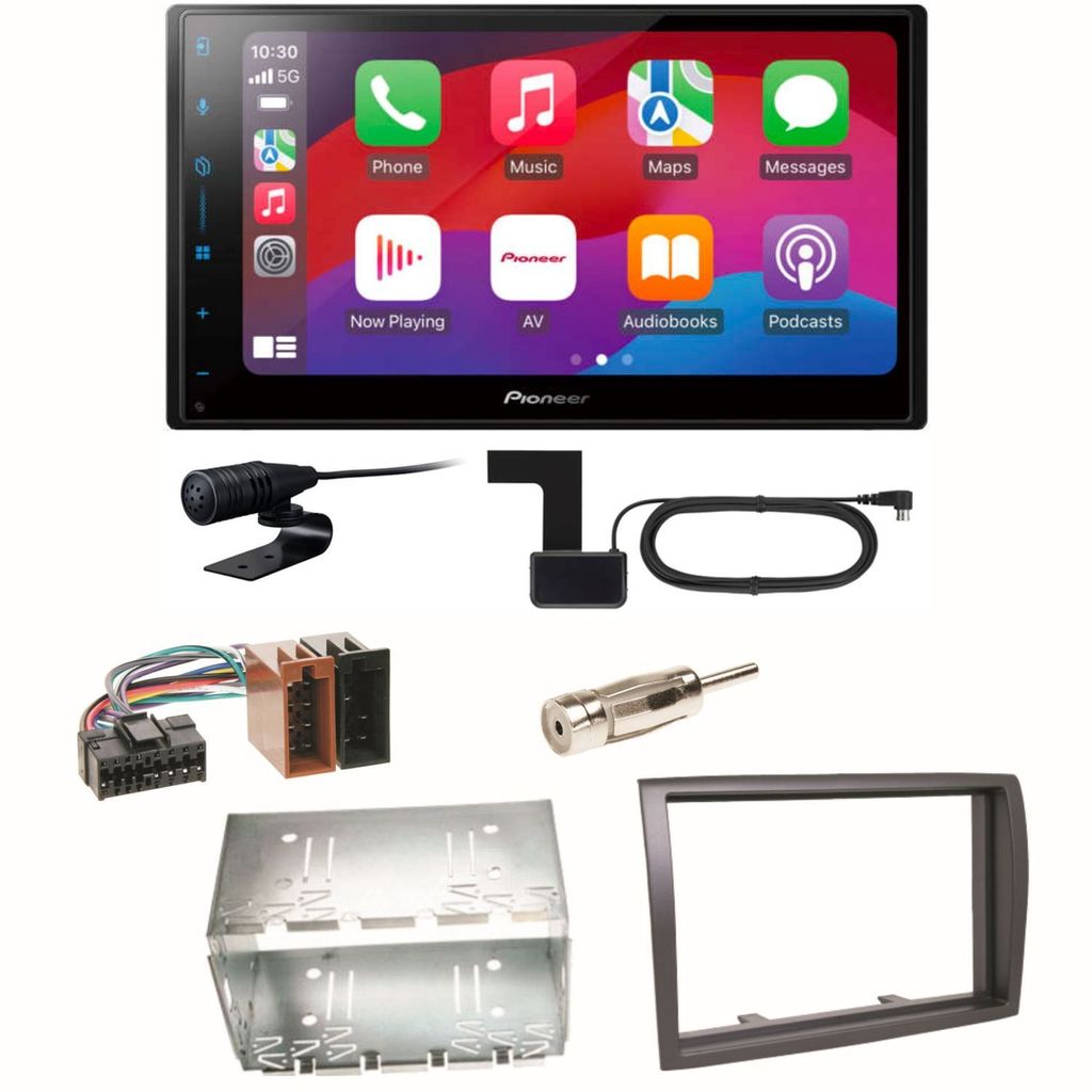 Pioneer SPH-DA77DAB CarPlay Android Auto Einbauset für Fiat Ducato Boxer Jumper