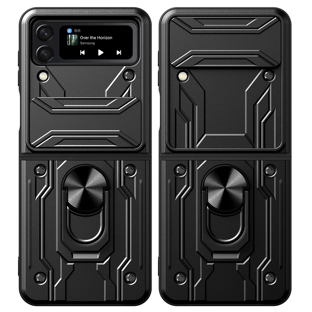 Offerta Cover Samsung Galaxy Z Flip 4 - Resistente PC+TPU con Anello - 2