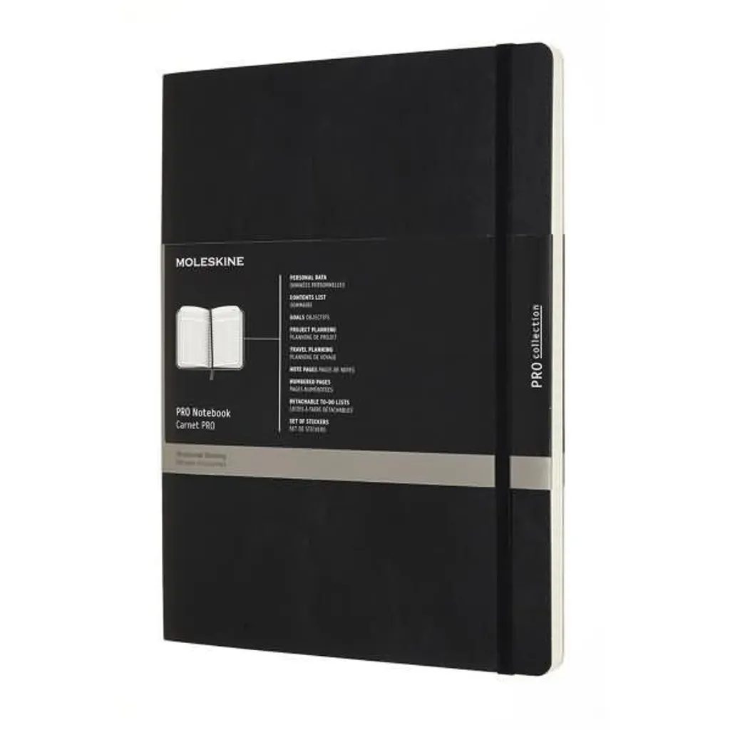 Organisez vos Projets avec le Carnet Moleskine XL Noir Pro Flexible
