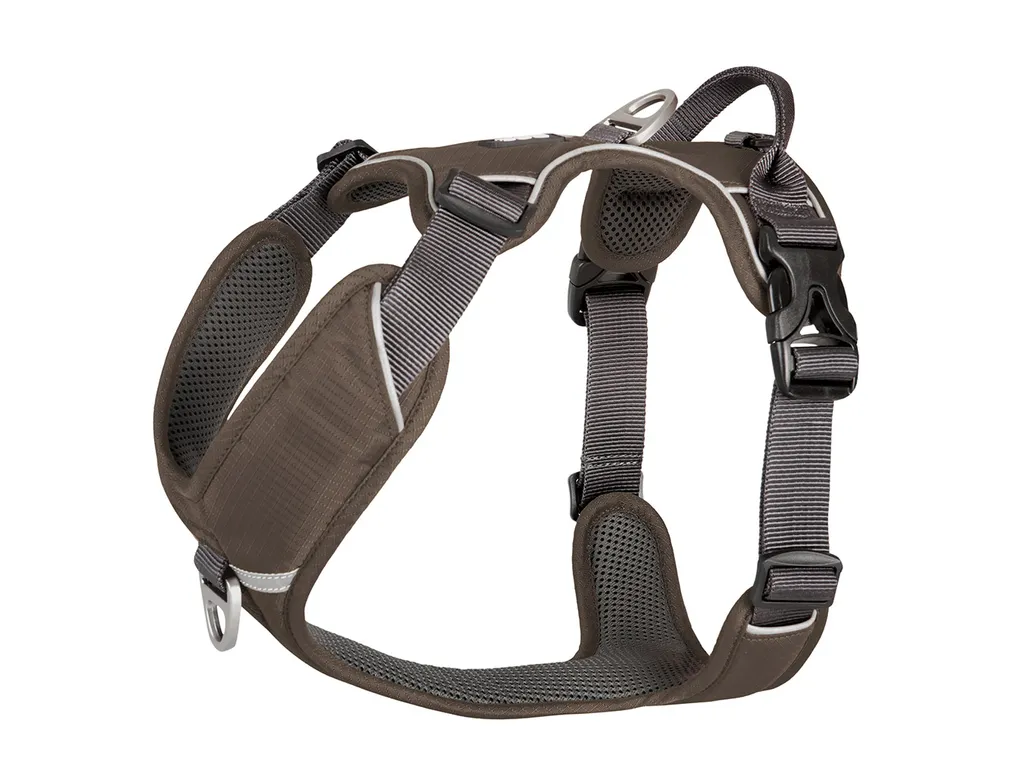 Harnais Chien Anti-Traction Mocca XS pour Randonnée et Ville Sport