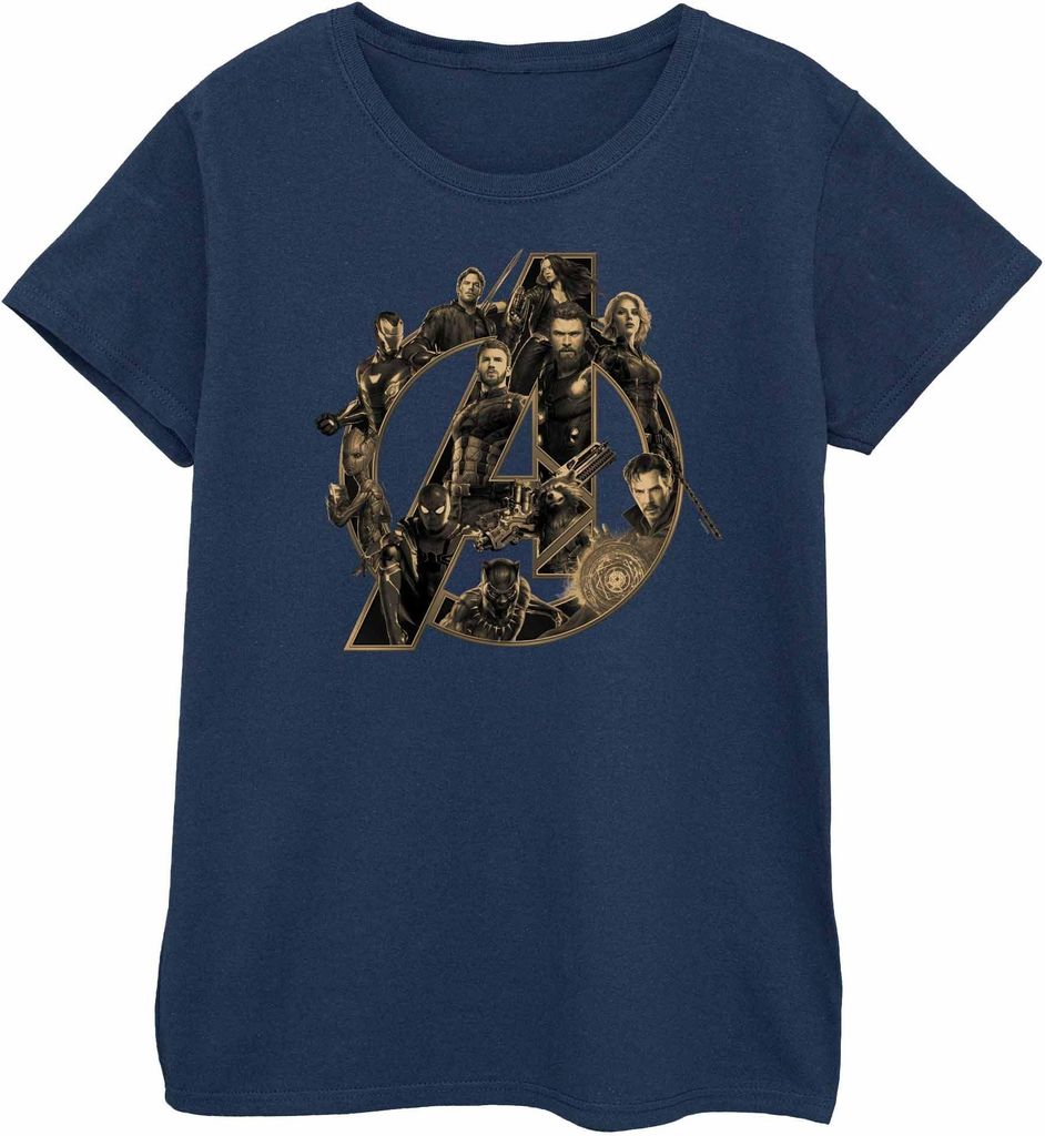Avengers Infinity War - T-Shirt für Damen BI2162 (S) (Marineblau)