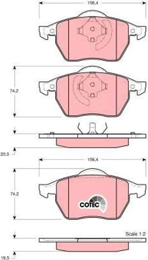 Plaquettes de Frein pour Entretien Skoda Octavia et VW Bora GDB1275