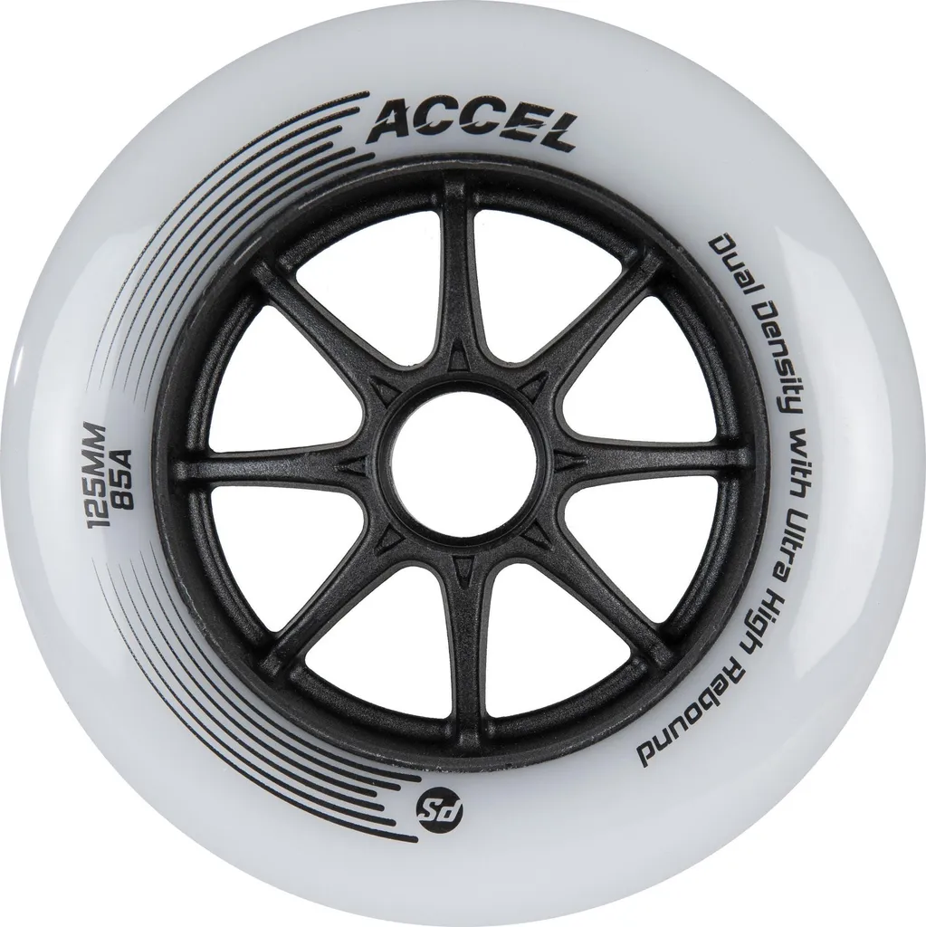 Roues Powerslide Accel 125mm Argent : Finissez vos Marathons sans Effort