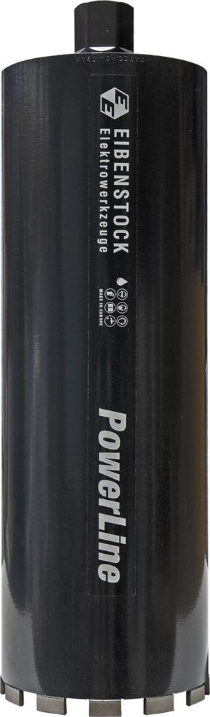 Eibenstock Diamant-Nass-Bohrkrone 11/4" PowerLine, Ø 162 mm, 450 mm Nutzlänge, 12Segmente