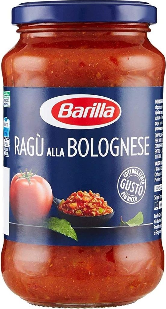 12x Barilla Ragù alla Bolognese tomatensauce Rind und Produktbild 