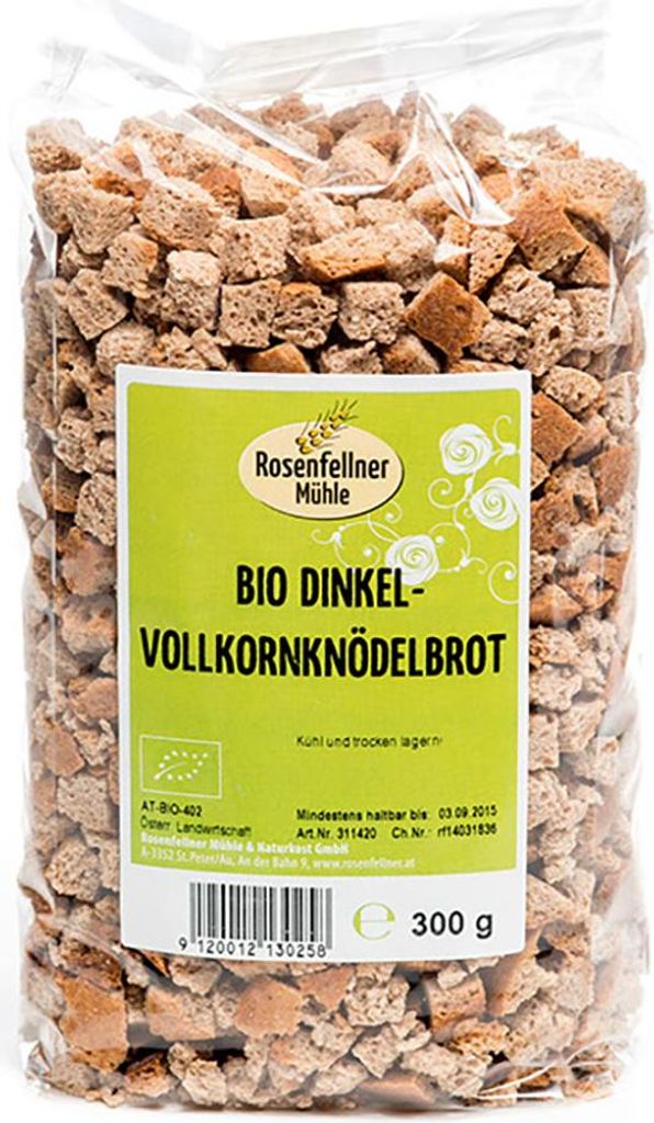 Dinkel-Vollkorn-Knödelbrot 300g - 6er Vorteilspack von Produktbild 