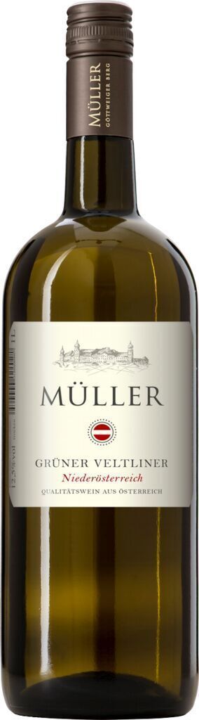 Grüner Veltliner QUW Niederösterreich  1,0l Müller Weißwein Produktbild 