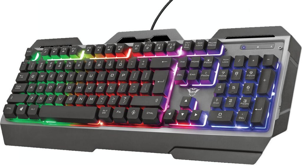 Trust GXT 856 Torac Tastatur USB QWERTZ Deutsch Schwarz Produktbild 