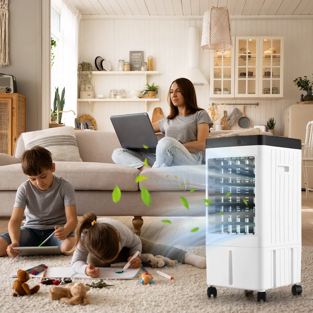 Refroidisseur d'air à évaporation avec oscillation 100° et télécommande - 5