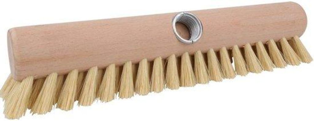 Famanu Schrubber 28 cm - Rundholz aus Buchenholz mit natürlichen Fasern