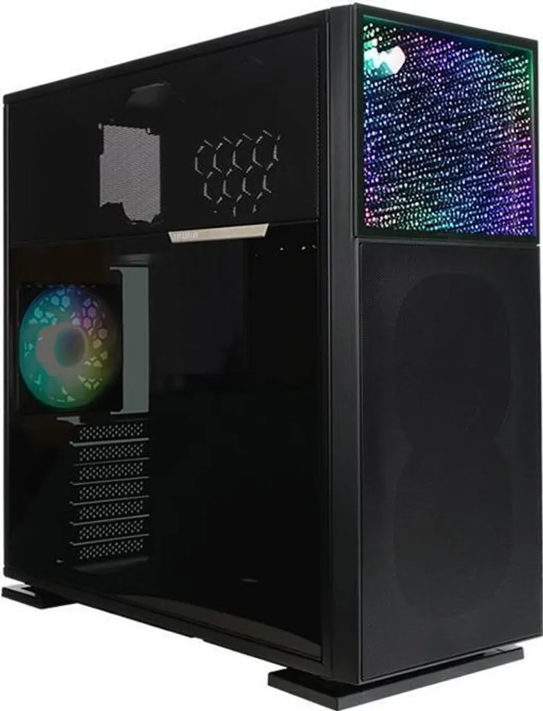 InWin N515 Midi Tower Noir - Boîtier PC Gaming E-ATX avec Panneau Nebula