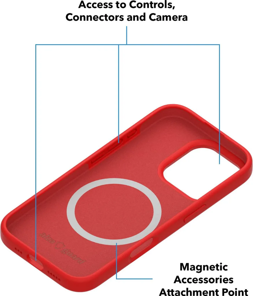 Coque iPhone 16 Pro MagSafe en silicone anti-choc et lavable