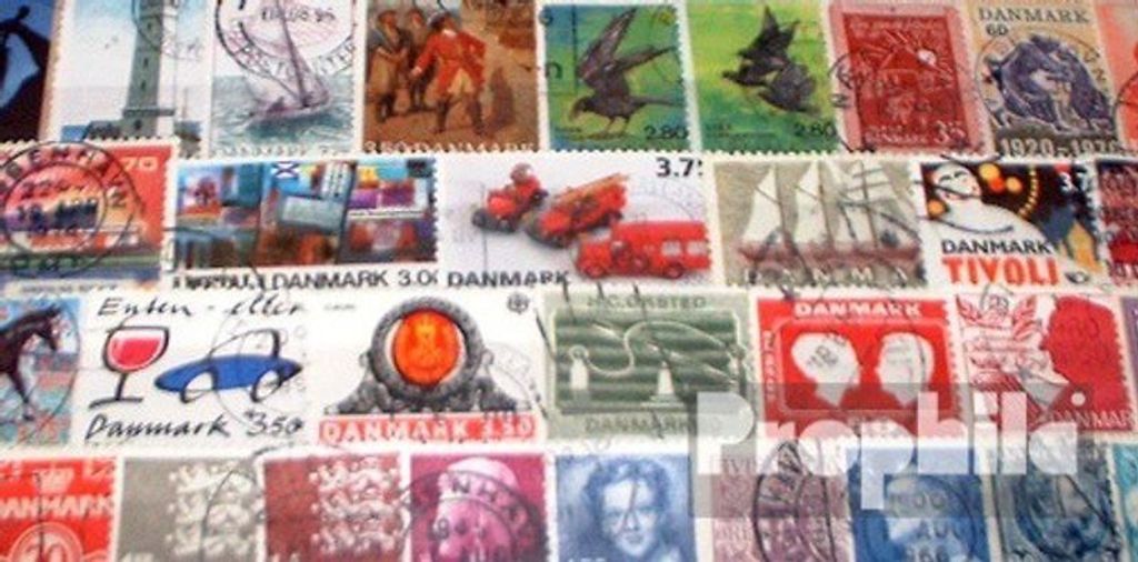 Briefmarken Dänemark 300 verschiedene Marken Produktbild 