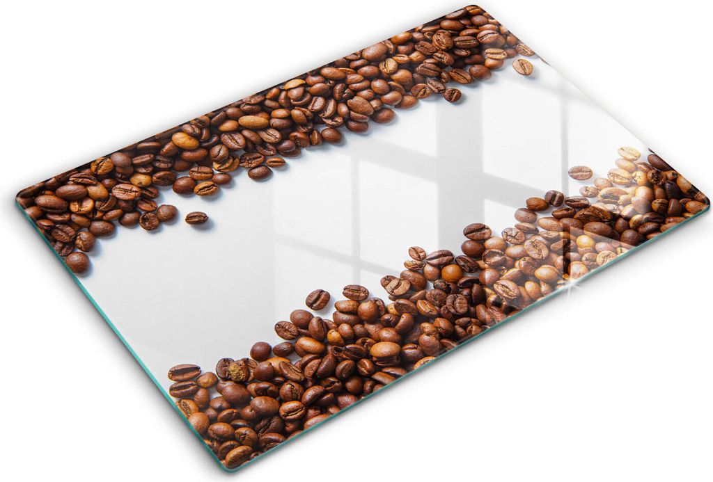 Glasschneideplatte - Herdabdeckplatte - 80x52 cm -Schneidebrett - Spritzschutz -Getreidekaffee