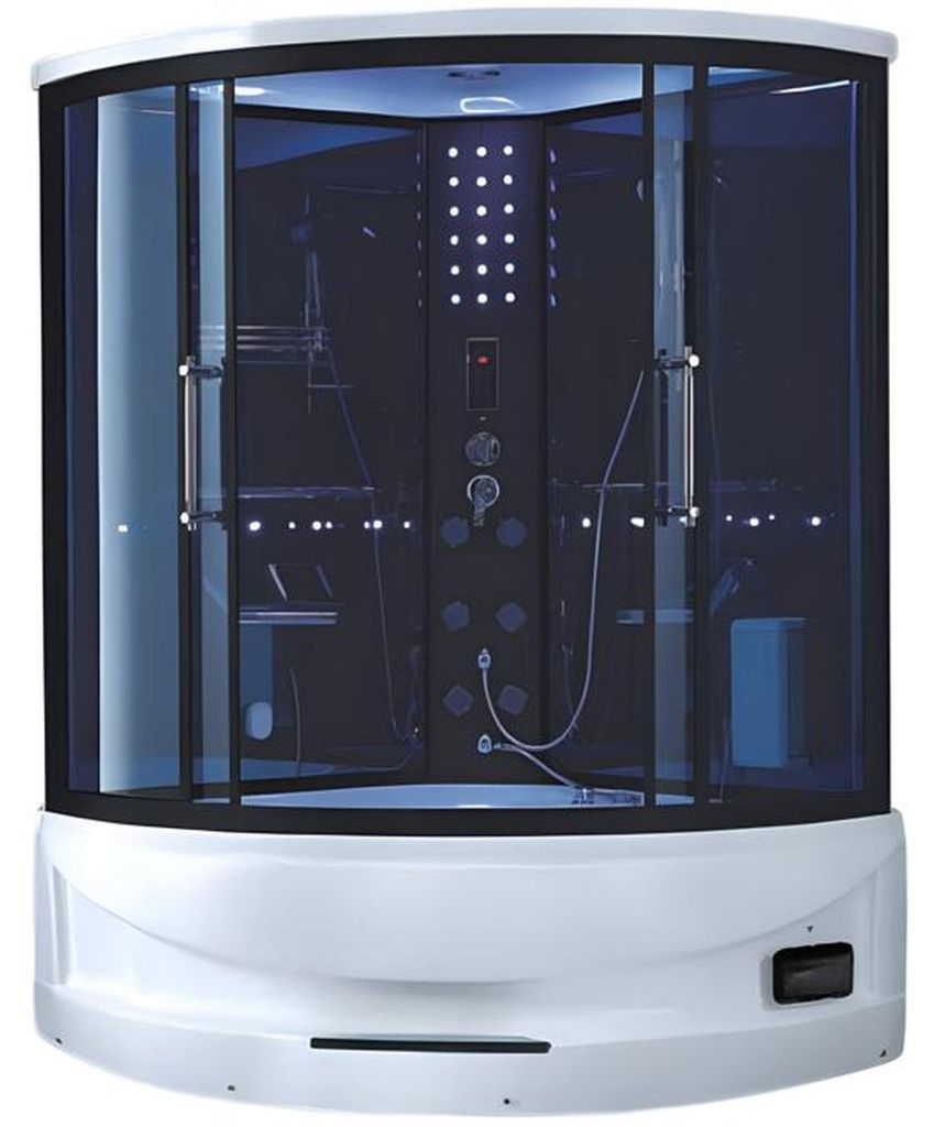 Duschkabine Glasdusche Duschabtrennung Komfortdusche Glaskabine 140x140 cm