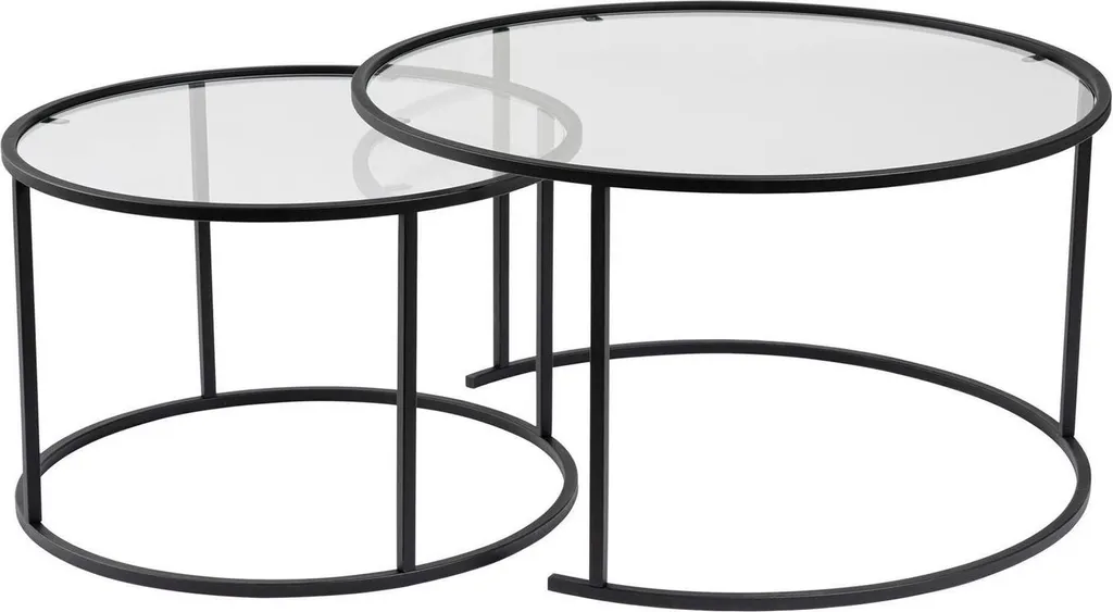 Table Basse Noire Aedion 80x80 cm - Optimisez l'Espace de votre Salon