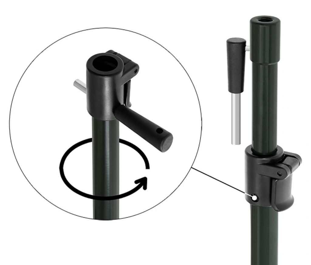 Delphin CLASSA Stick Rutenhalter 60-95cm Produktbild 