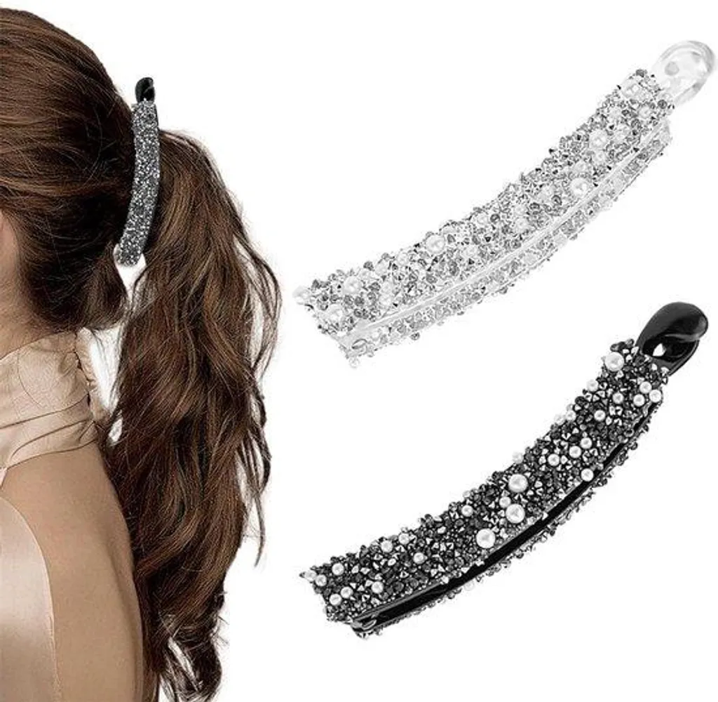 Accessoire cheveux pour cérémonie et mariage : barrettes strass vintage