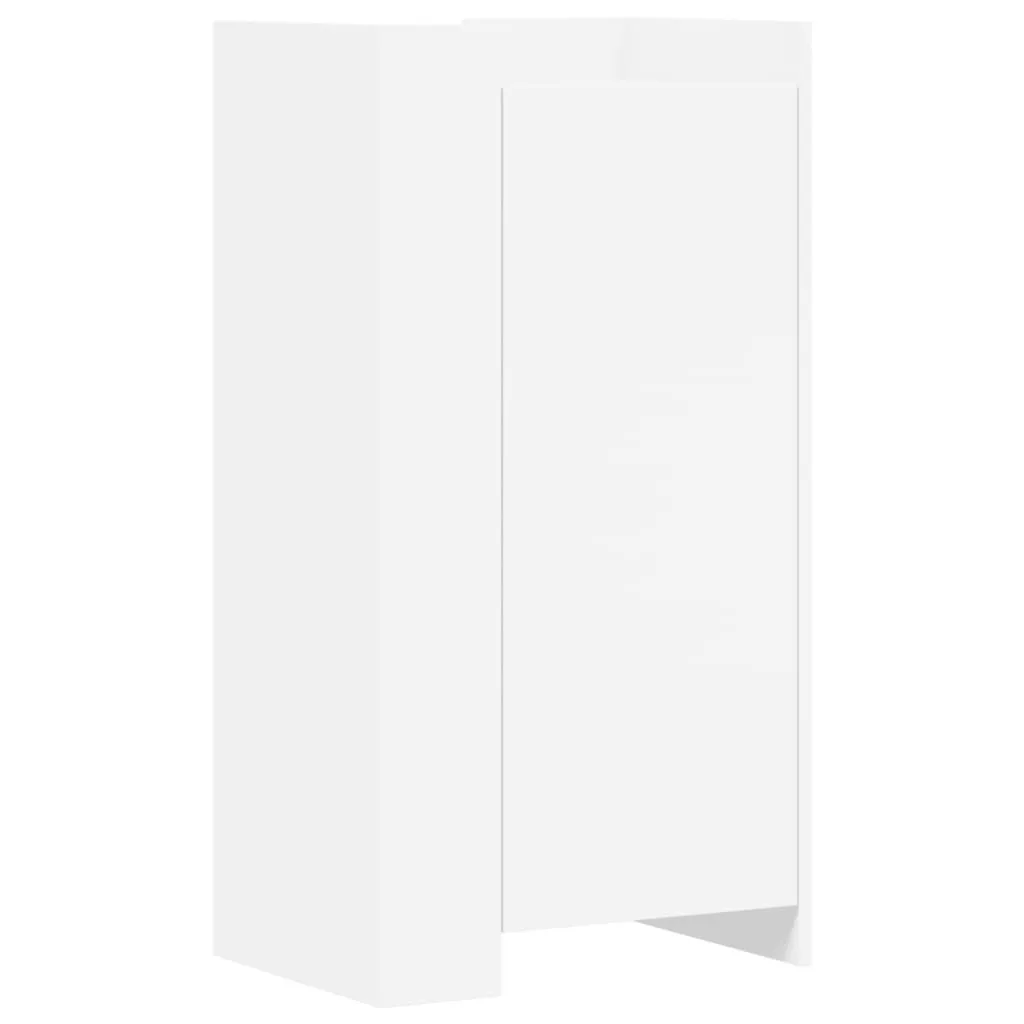 Mobile Scarpiera Moderna Bianca 52x37,5x100 cm | Design Legno Minimal