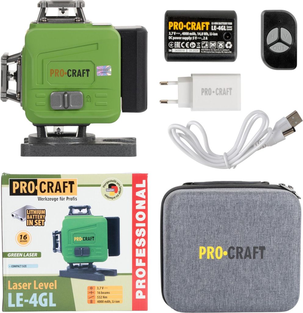 Procraft LE-4GL křížový samonivelační Immagine del prodotto 