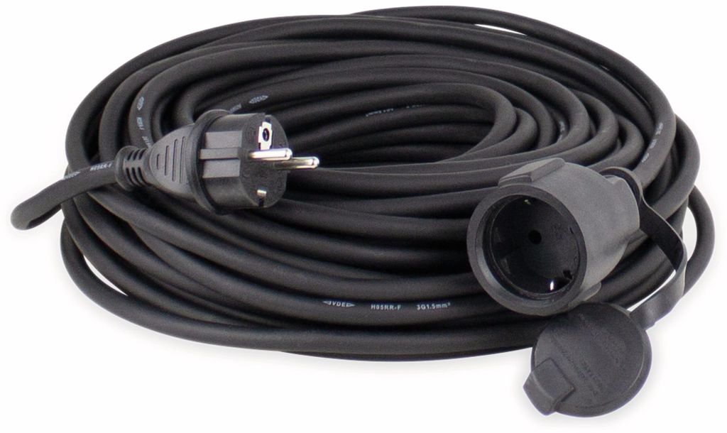 AS SCHWABE Rallonge caoutchouc à contact de protection 5 m, Image du produit 