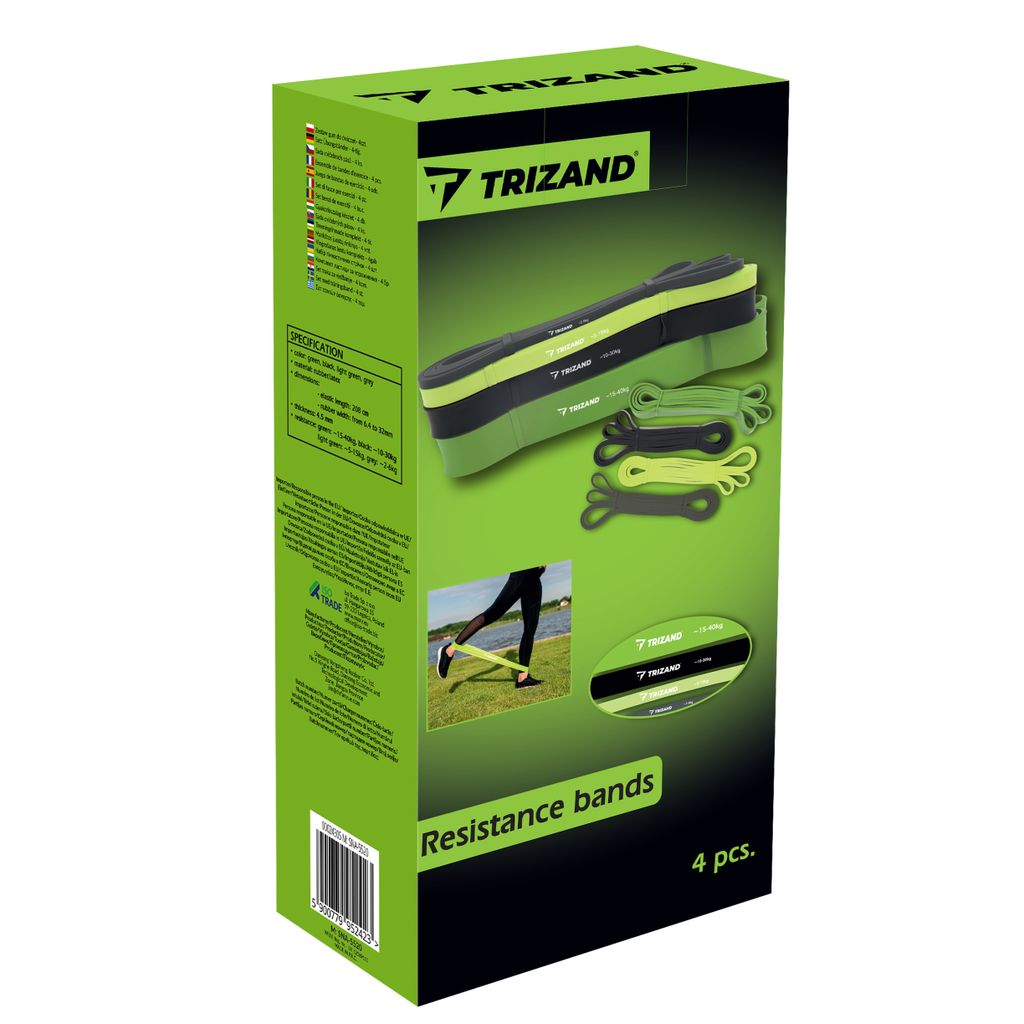 Trizand 24305 Odporová posilovací guma, sada 4 ks Obrázek produktu 2