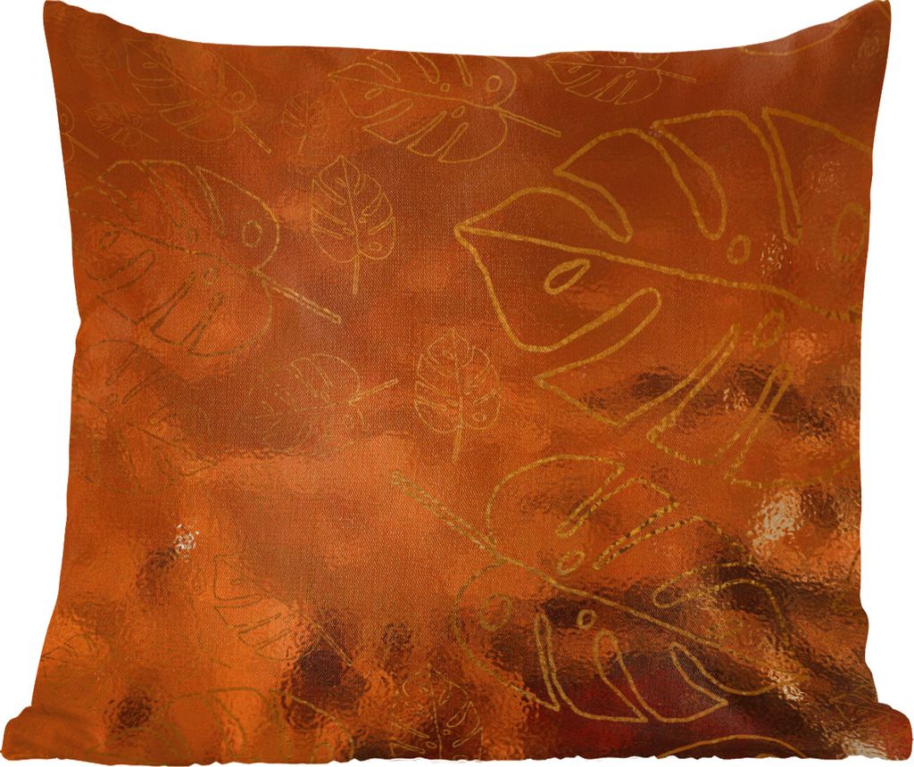 MuchoWow Zierkissen Sofakissen Wohnzimmer Dekokissen 50x50 cm Muster - Luxus - Gold - Komfort - Sofakissen