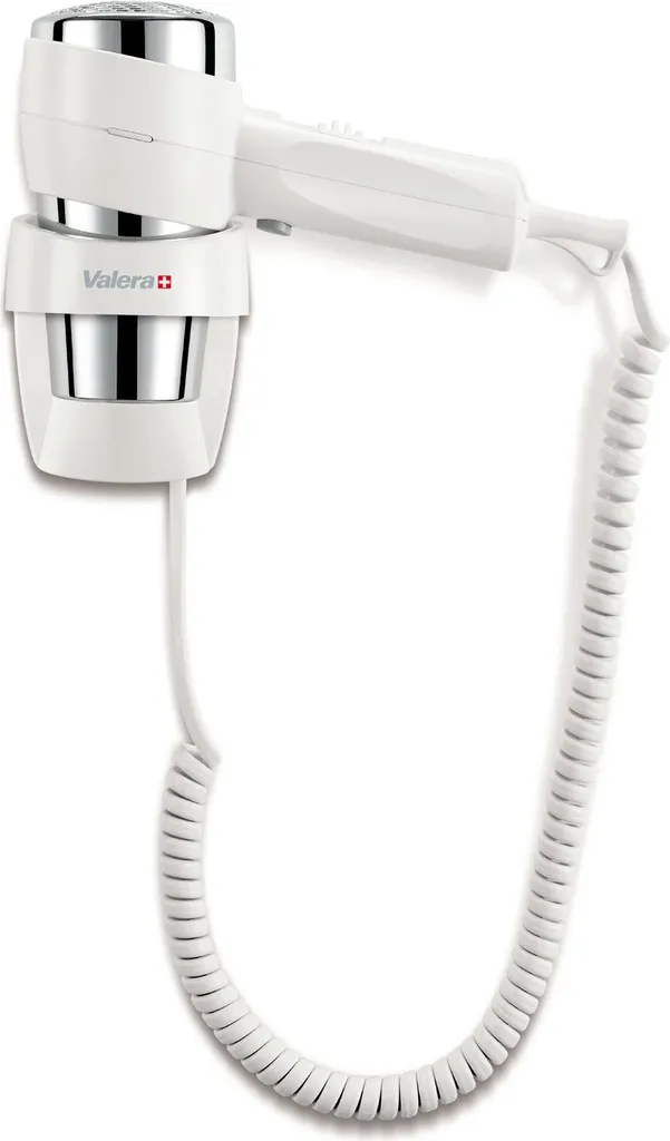 Sèche-cheveux mural blanc Valera Action Super Plus 1600 pour chambre d'hôte