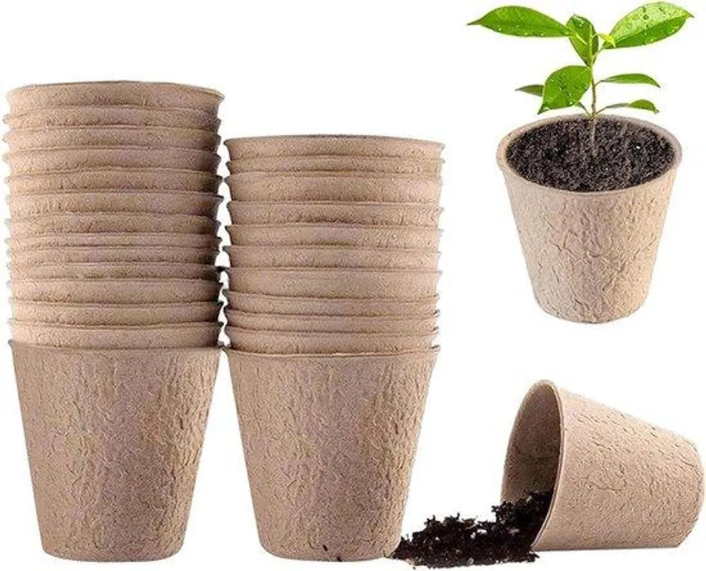 Kit de démarrage semis pour plantes de jardin et serre - Pots 6 cm