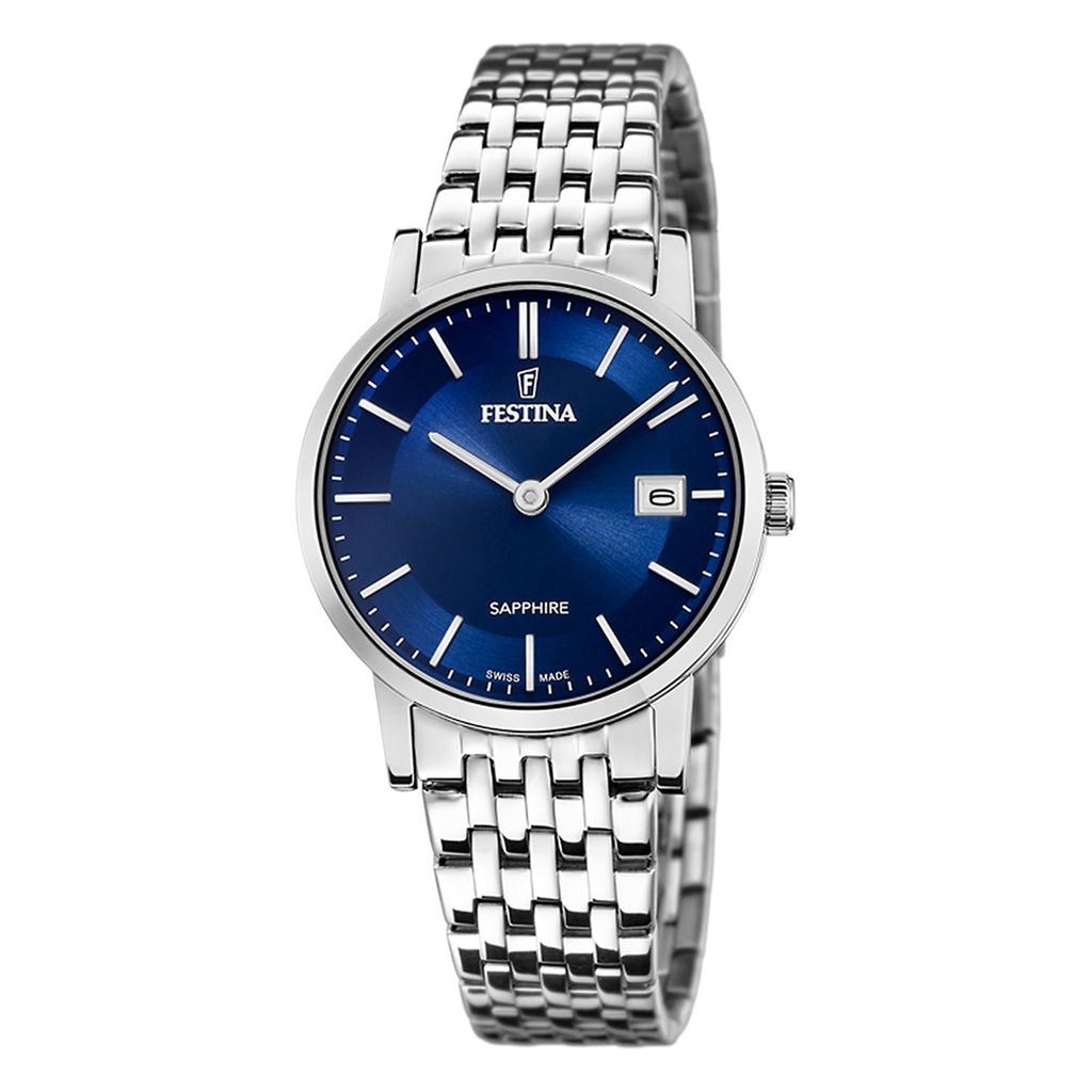 Festina F20019-2 silberne Damenuhr