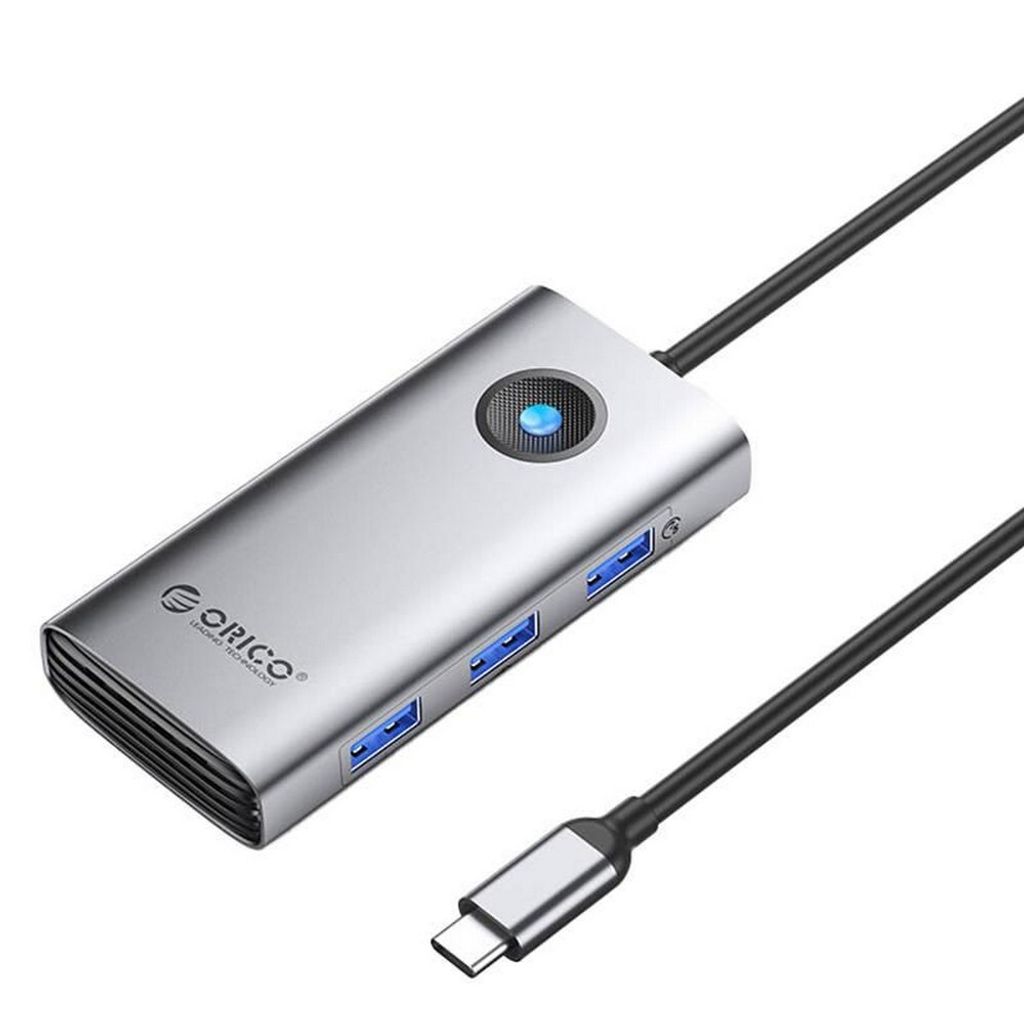 ORICO IT28E-C, USB 3.2 Gen 1 (3.1 Gen 1) Type-C, USB 3.2 Gen 1 (3.1 Gen 1) Type-A, 5000 Mbit/s, Grau, Aluminium, Acrylnitril-Butadien-Styrol (ABS),...