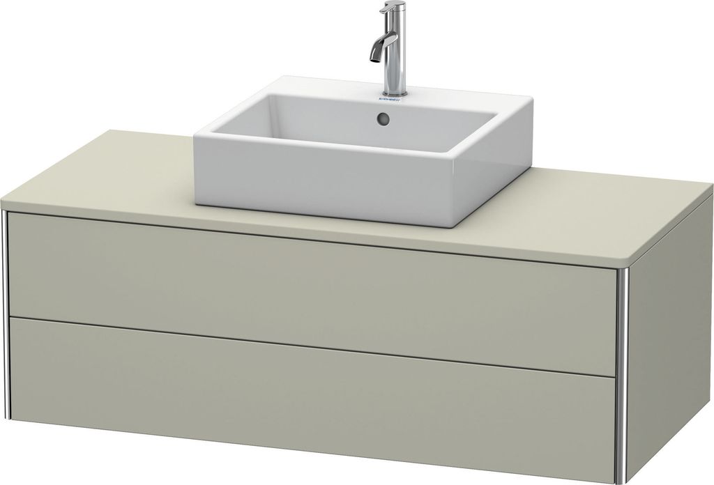 Duravit XSquare Konsolenwaschtischunterbau wandhängend, 2 Schubkästen, 1200x400x548mm, XS491206060