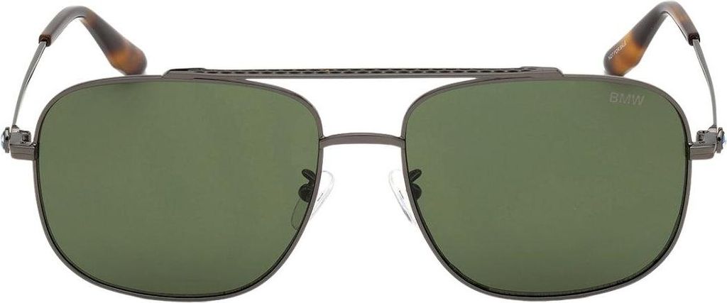 BMW - Glänzend-Sonnenbrille für Herren, Metall SY280 (Einheitsgröße) (Grün)