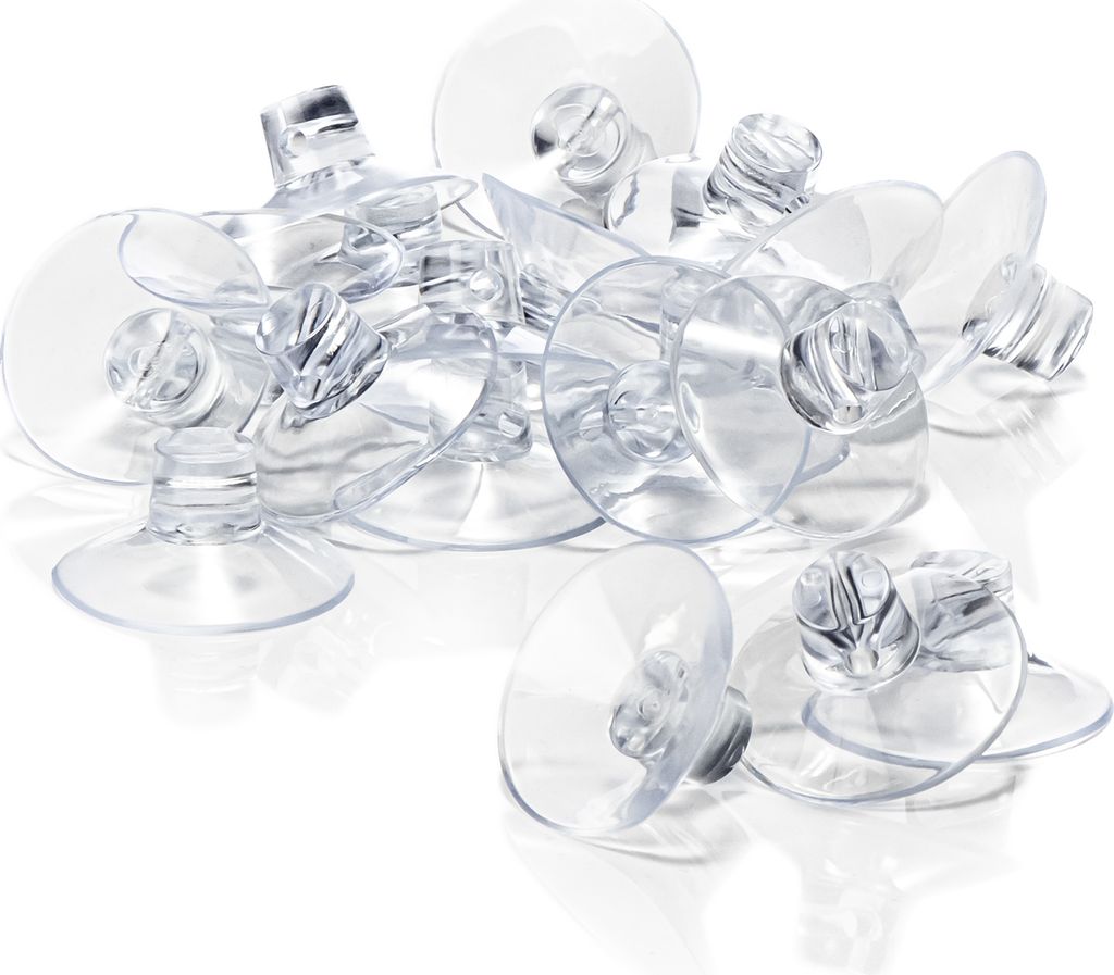 com-four® 20x Saugnapf mit Kabel-Schlitz für Lichterkette Produktbild 