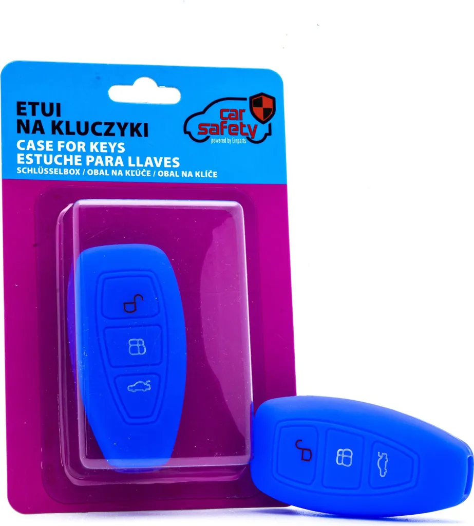 Coprichiave in silicone BLU per Ford