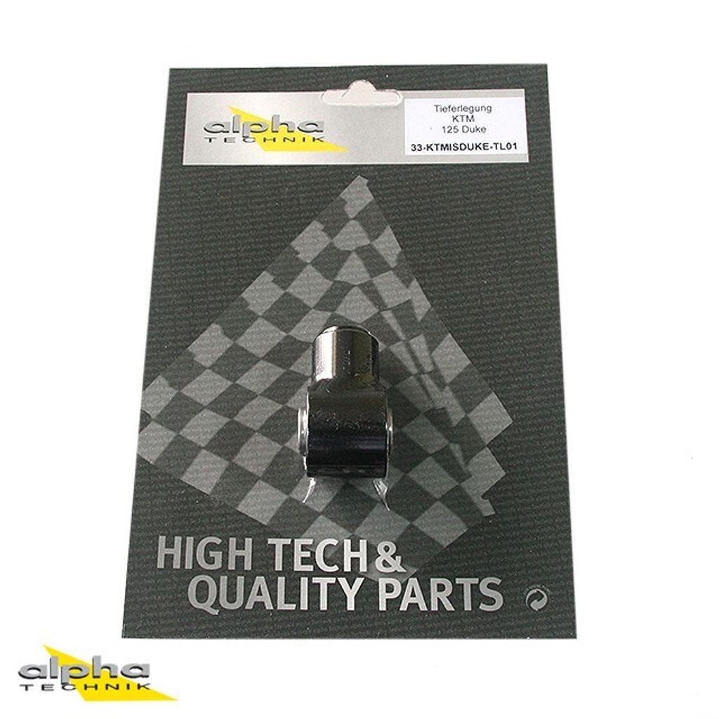 alpha TechnikTieferlegungssatz 40mm für KTM125 Duke, Typ KTMISDUKE; Modelljahr 2013-