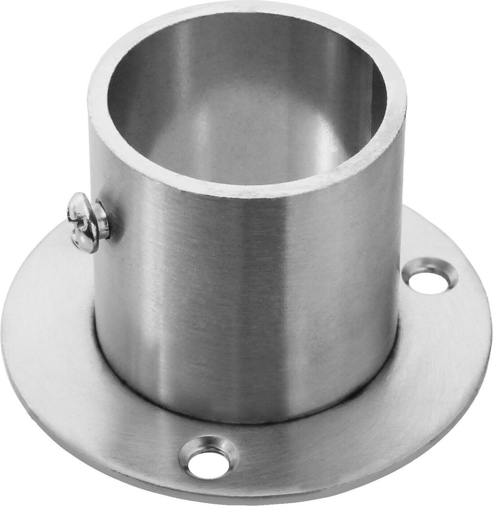 Edelstahl Flansch geschliffen Flanschverbindung Wandanker Wandflansch Ø32mm